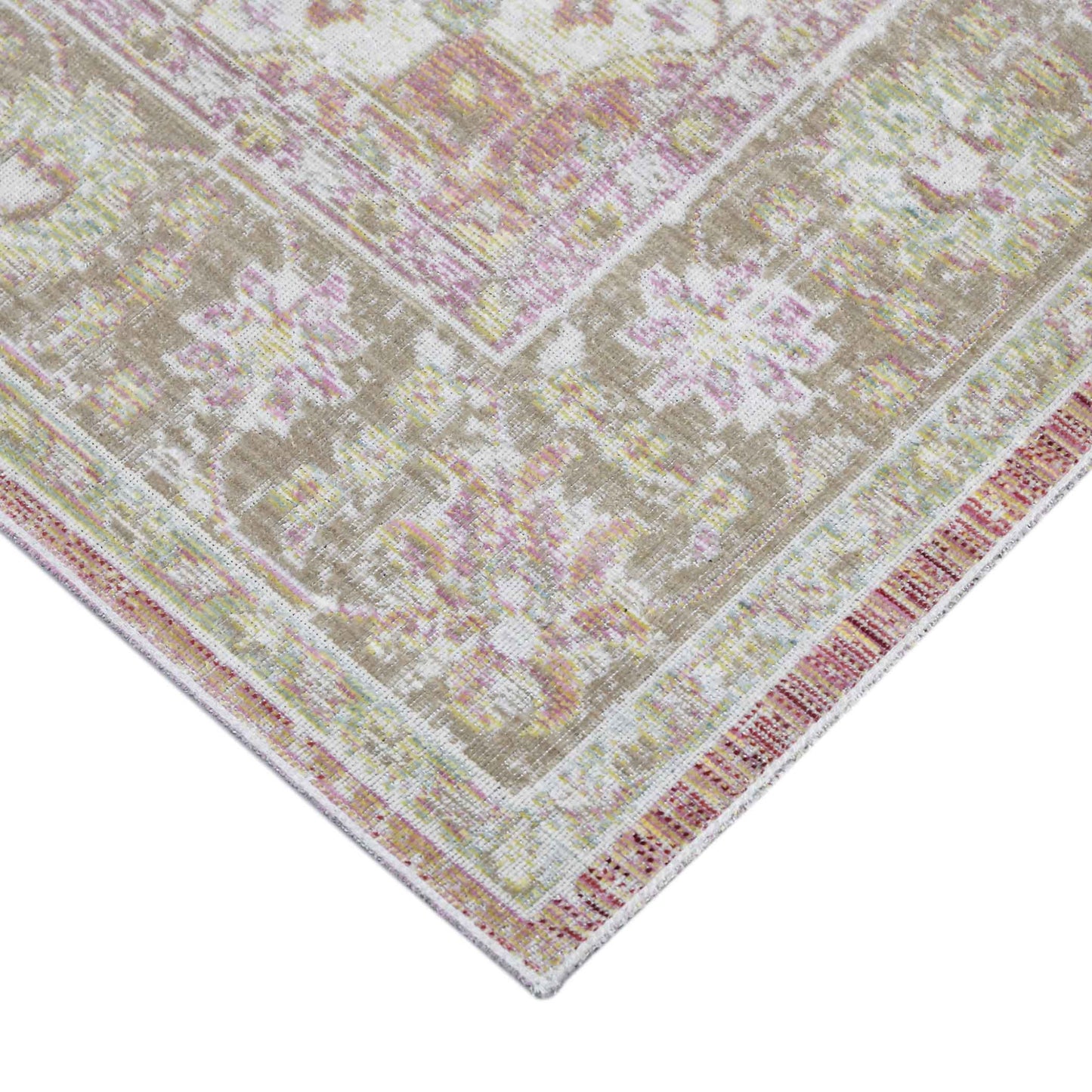 5' X 8' Sage And Gray Medallion Area Rug