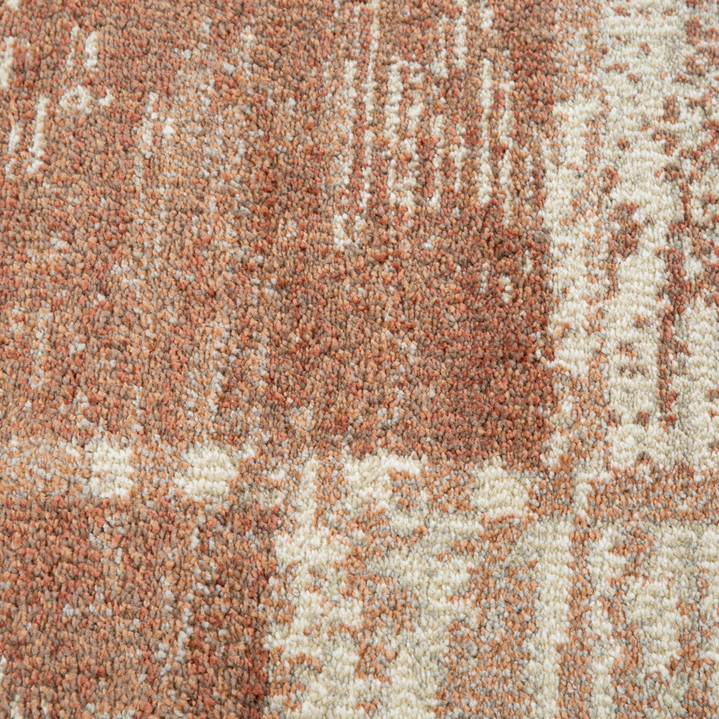 2' X 3' Sand And Ivory Geometric Area Rug