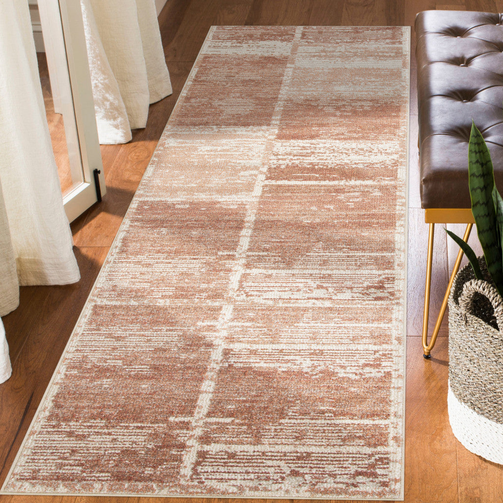 2' X 3' Sand And Ivory Geometric Area Rug