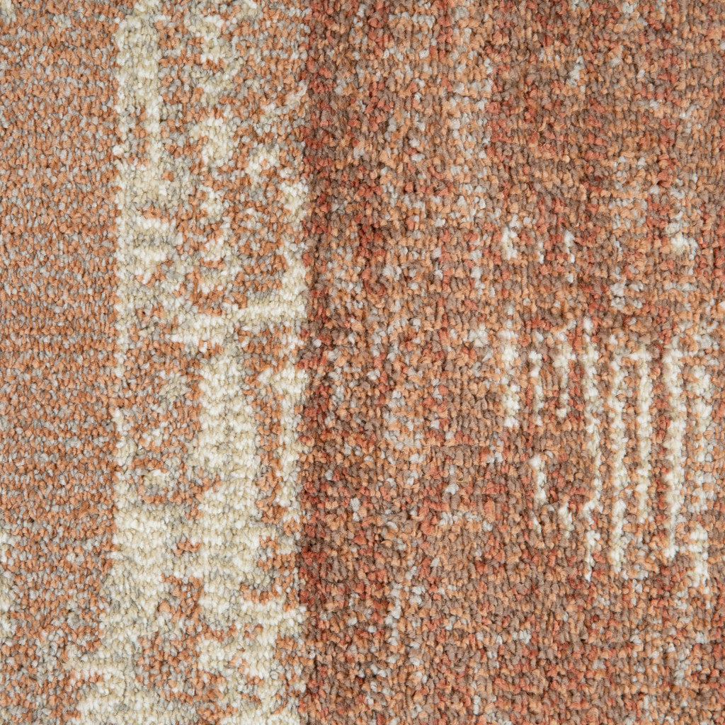 2' X 3' Sand And Ivory Geometric Area Rug
