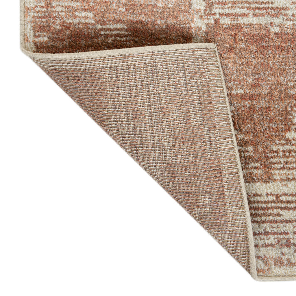 2' X 3' Sand And Ivory Geometric Area Rug