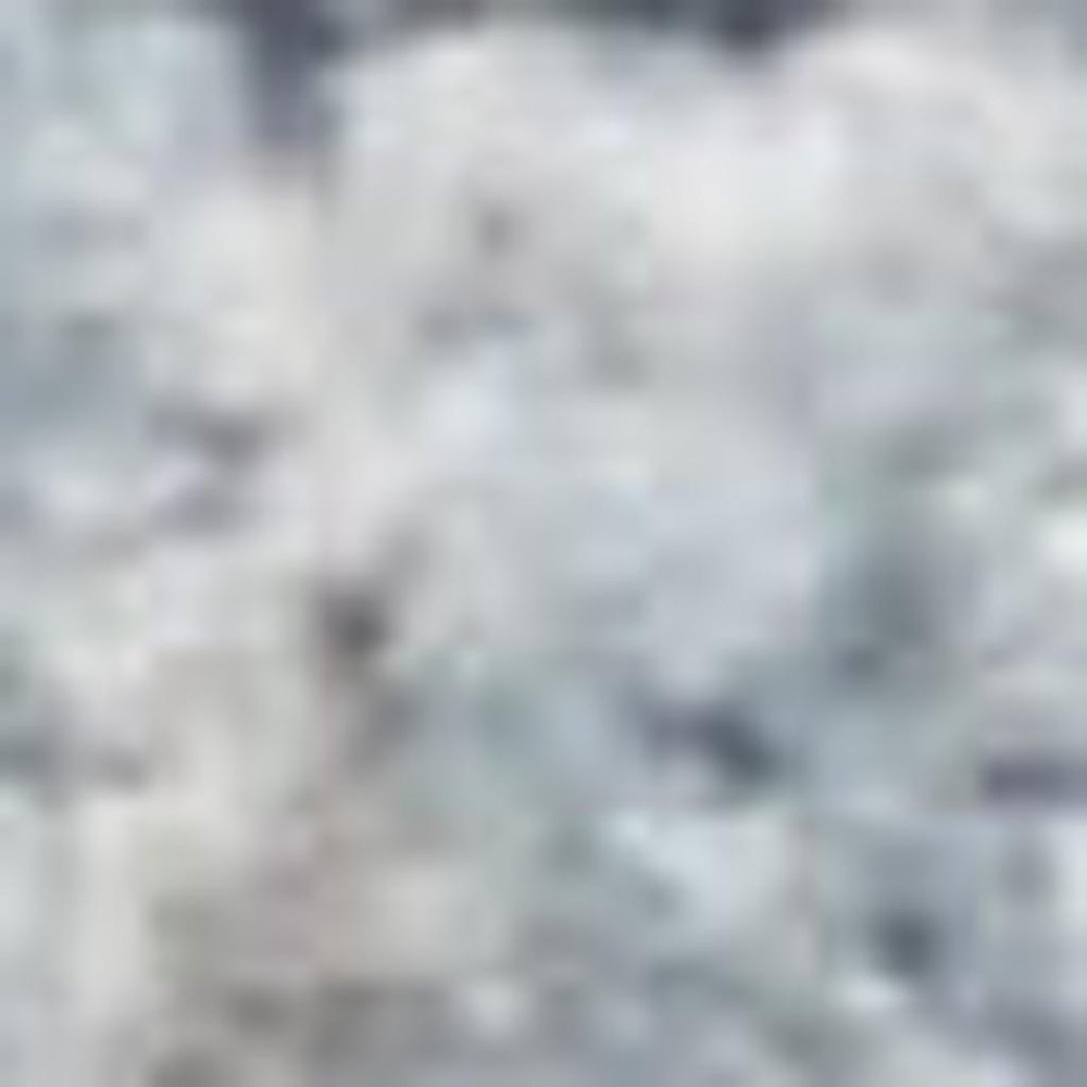 8' X 10' Ivory Blue and Gray Oriental Power Loom Distressed Area Rug With Fringe