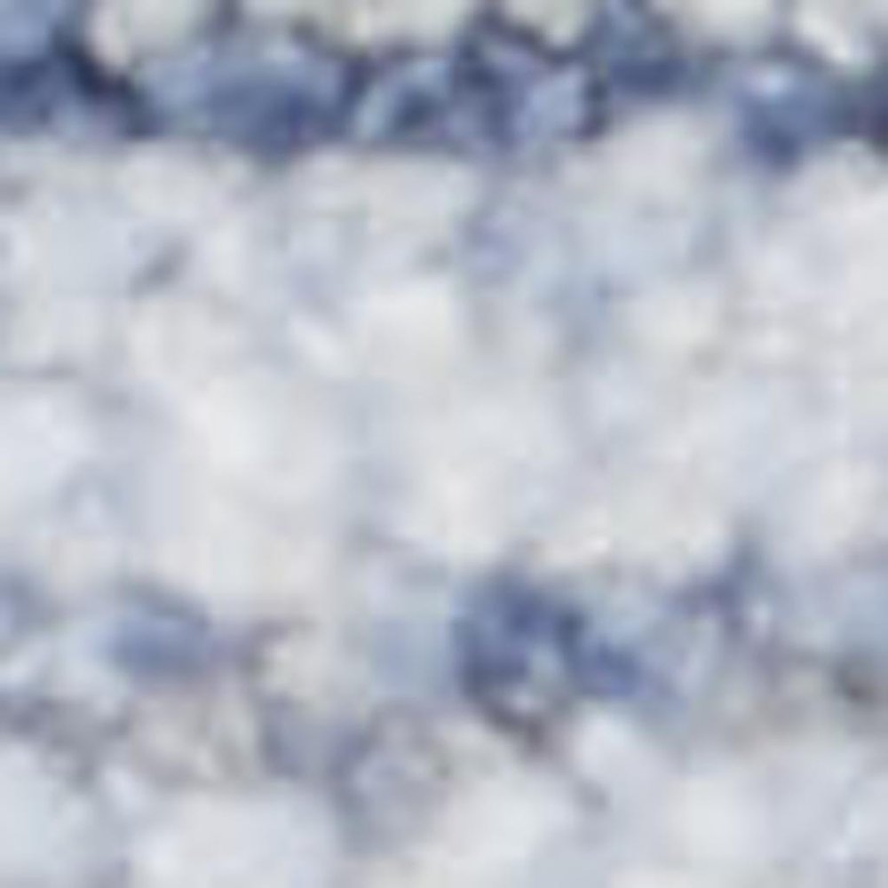 12' Blue and Ivory Oriental Power Loom Distressed Runner Rug