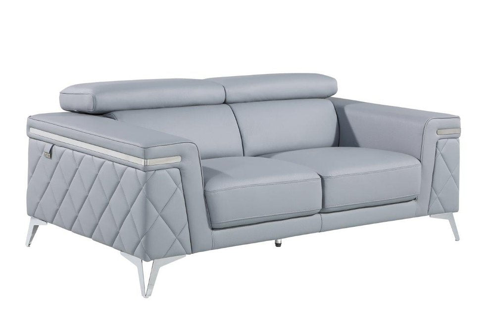 Two Piece Blue Four Person Seating Set