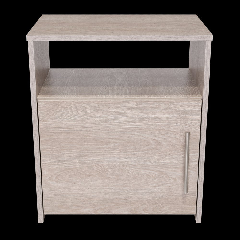 23" Gray Wood Nightstand