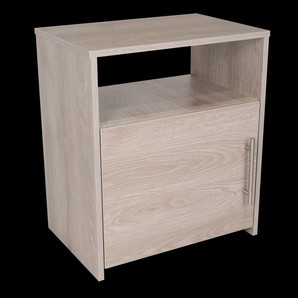23" Gray Wood Nightstand