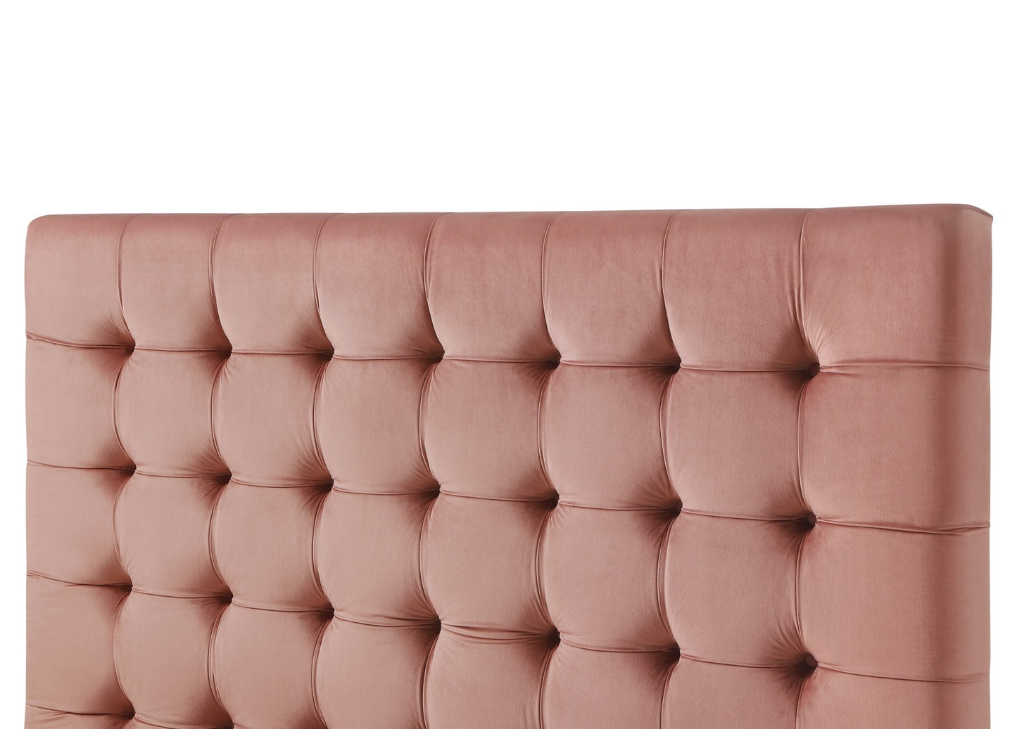 Gray Solid Wood King Tufted Upholstered Velvet Bed