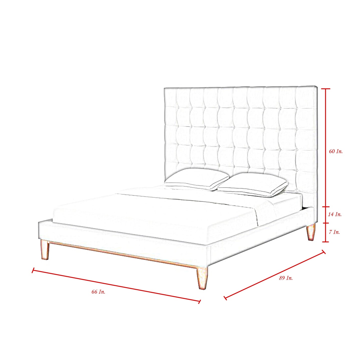 Gray Solid Wood King Tufted Upholstered Velvet Bed
