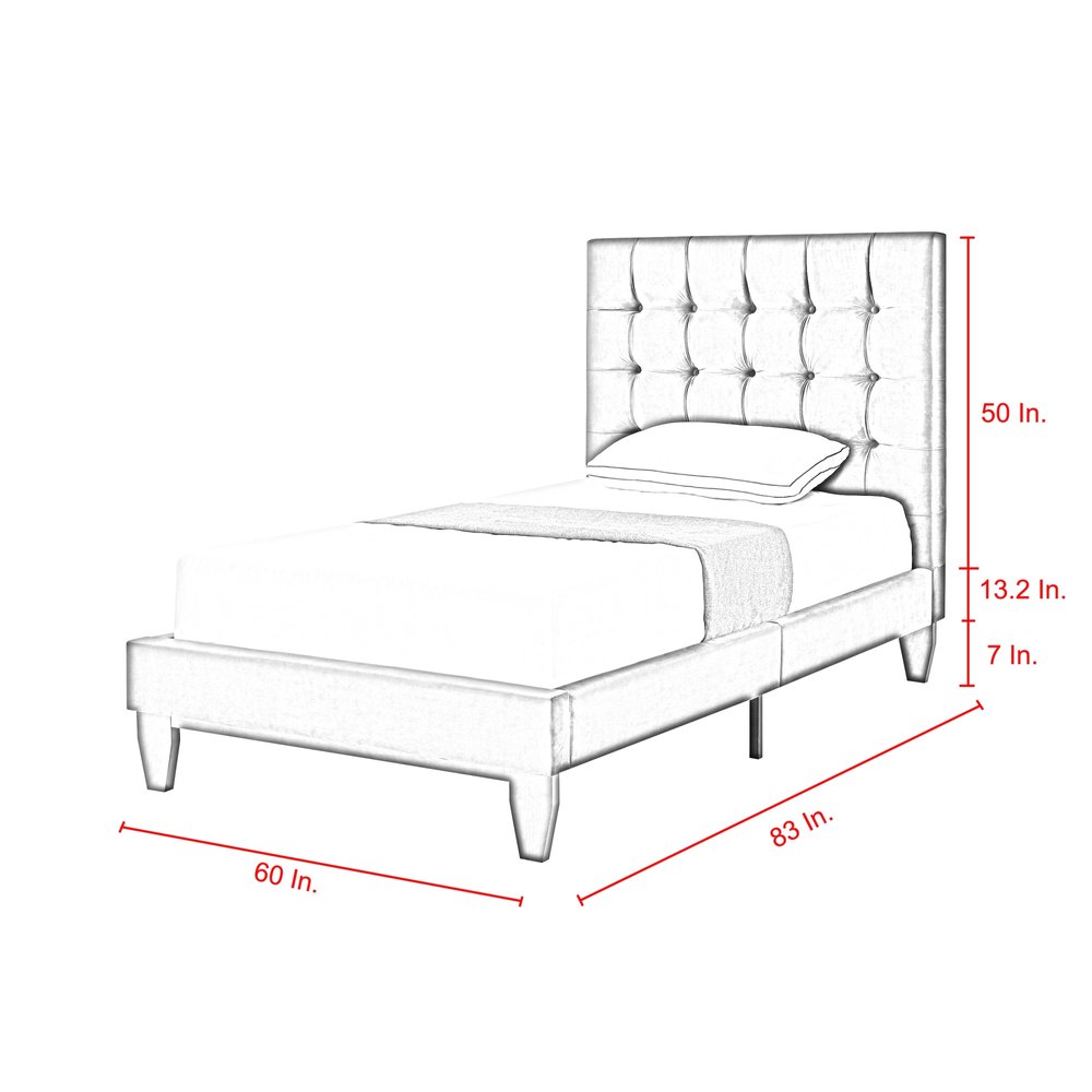 Blush Solid Wood Queen Tufted Upholstered Velvet Bed