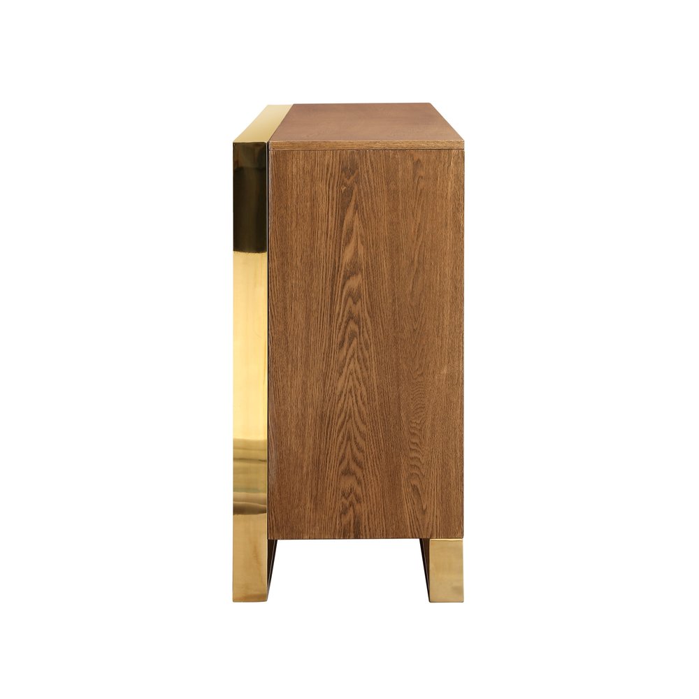 71" Brown Sideboard with Four Doors