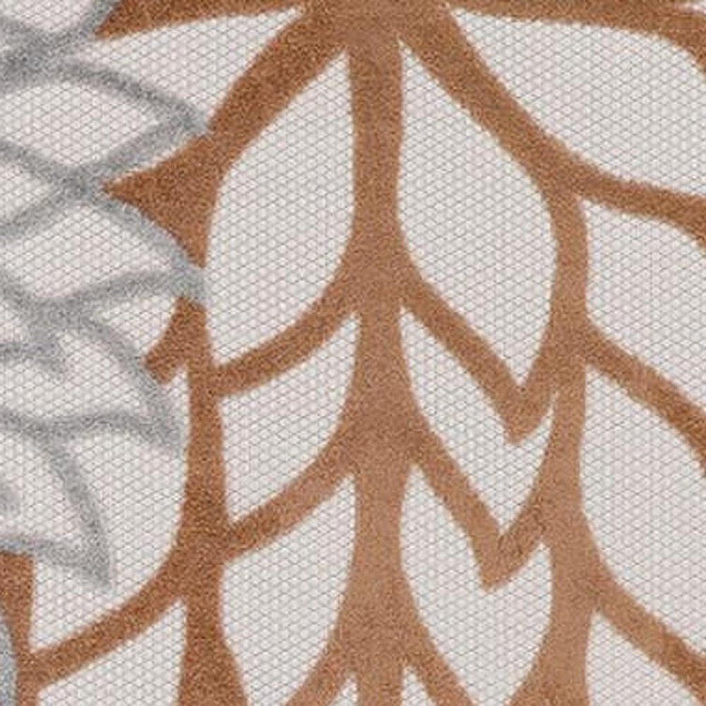 4' X 6' Brown Geometric Distressed Area Rug