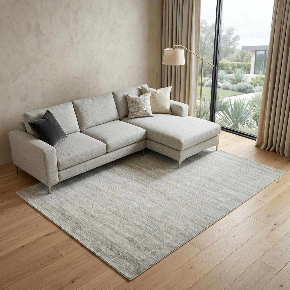 8' X 10' Gray Geometric Area Rug