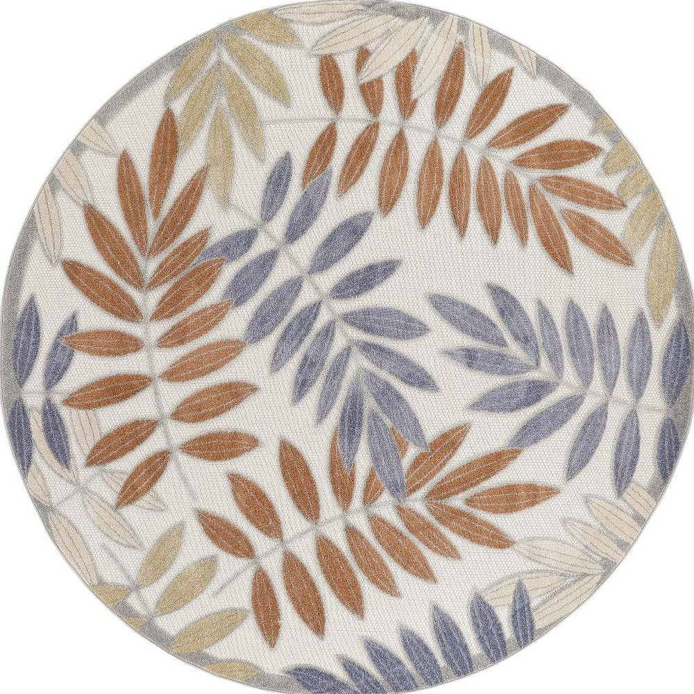 5' X 7' Cream Geometric Area Rug