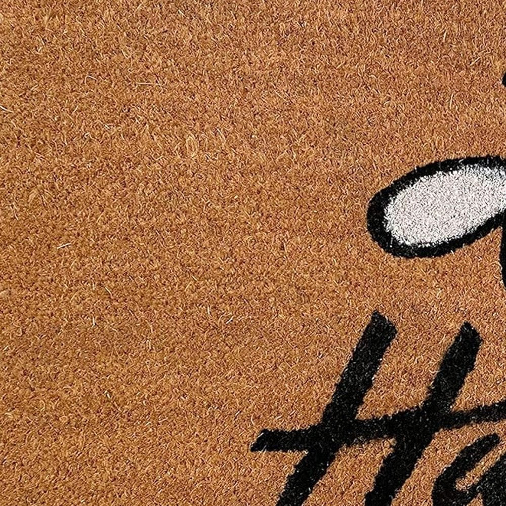 24" X 36" Natural and Black Coir Bumblee Bee Happy Outdoor Door Mat