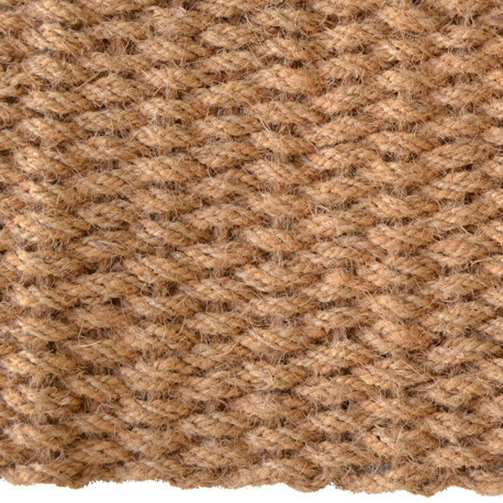 18" X 30" Brown Coir Weave Outdoor Door Mat