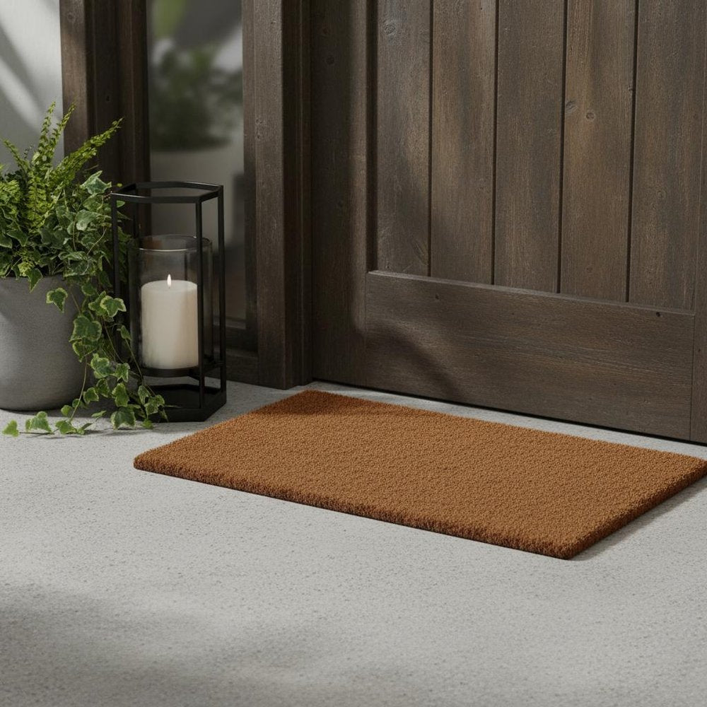 16" X 27" Brown Coir Outdoor Door Mat