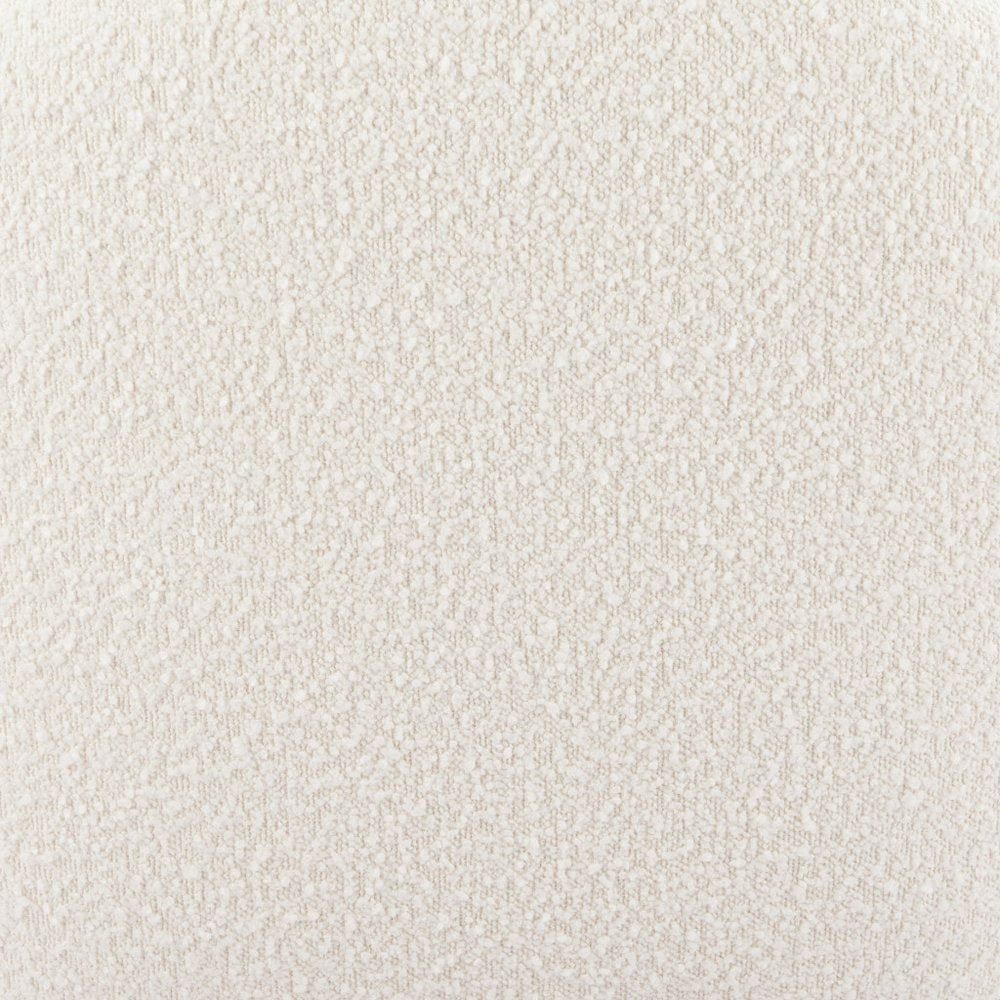 30" White Faux Shearling And Upholstered Arm Chair