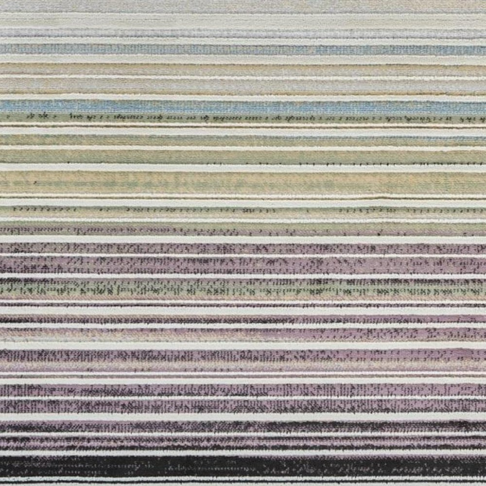 4' X 6' Beige and Blue Abstract Distressed Area Rug