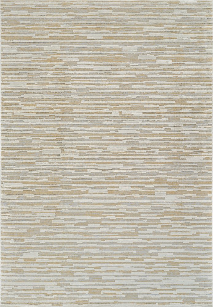 8' X 11' Beige and Brown Abstract Distressed Area Rug