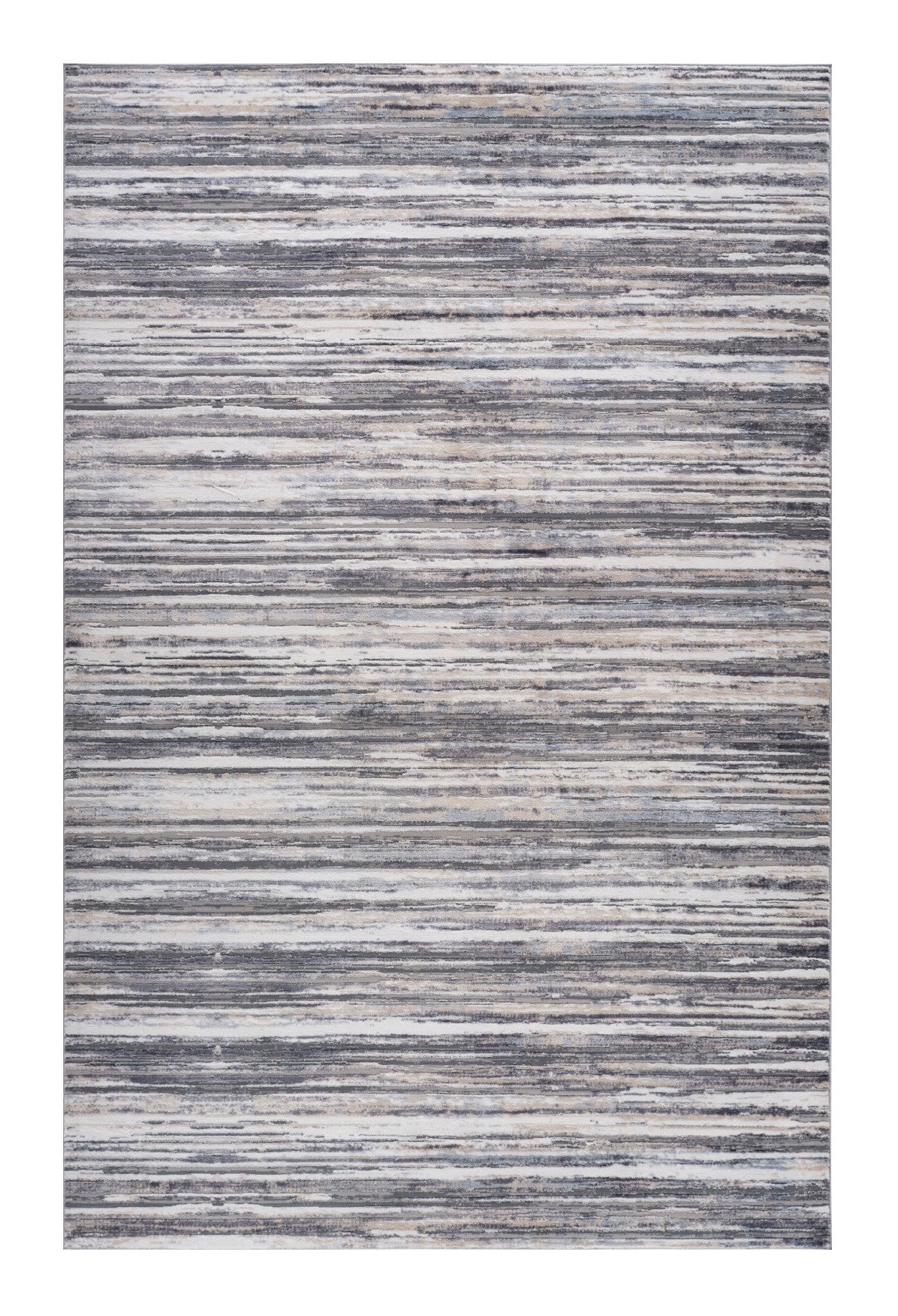8' X 11' Blue and Gray Abstract Distressed Area Rug