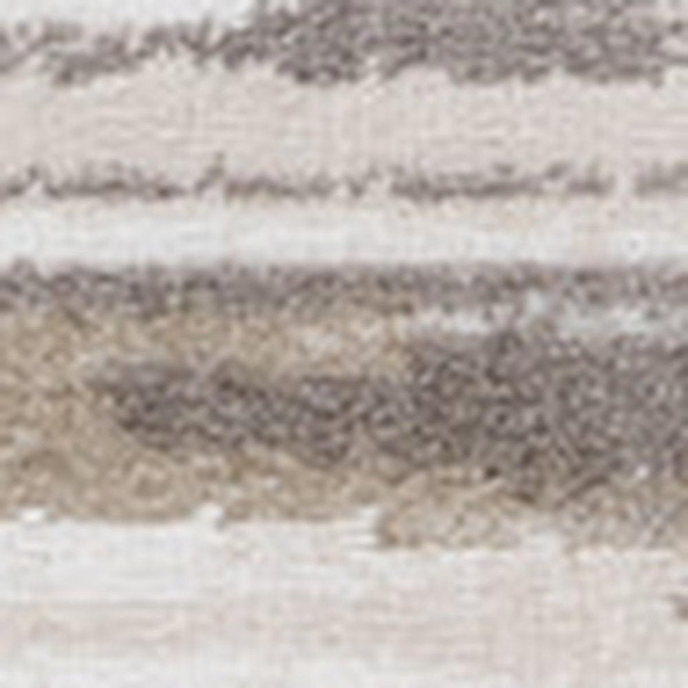 4' X 6' Beige and Brown Abstract Distressed Area Rug