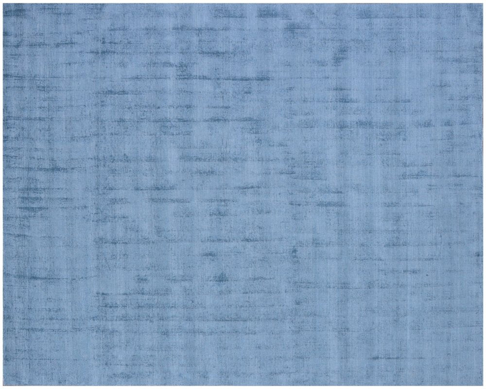 10' X 14' Denim Blue Hand Loomed Area Rug