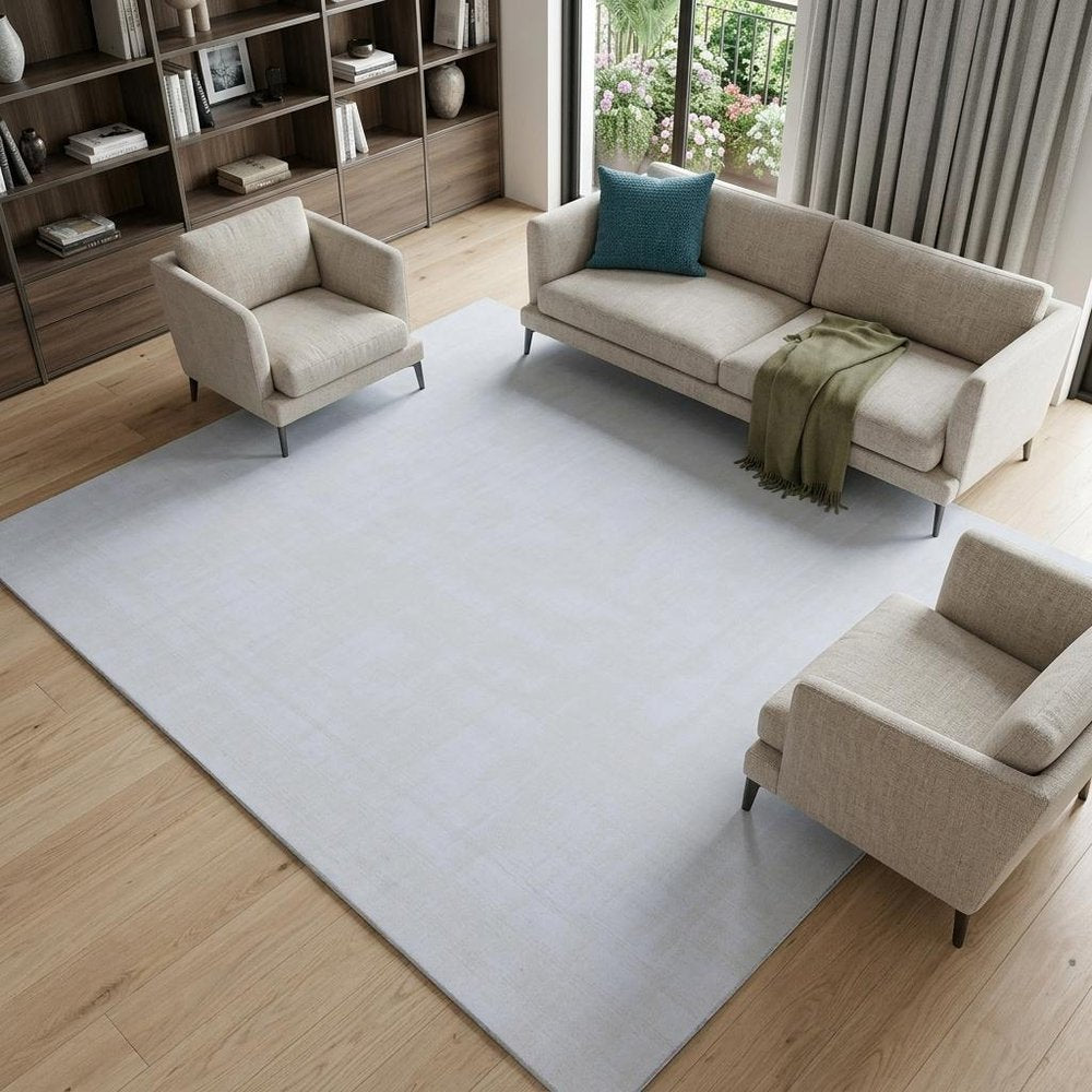 9' X 12' Ivory Hand Loomed Area Rug