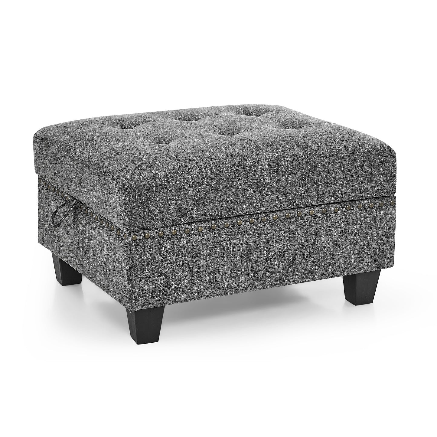 U-Shape Modular Sectional Sofa - DIY Combination, 12-Piece Set in Gray