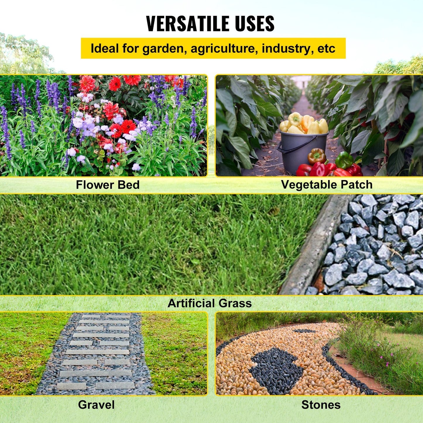 Weed Barrier - 5.8oz Landscape Fabric, 3ft x 300ft Heavy Duty Cover Mat