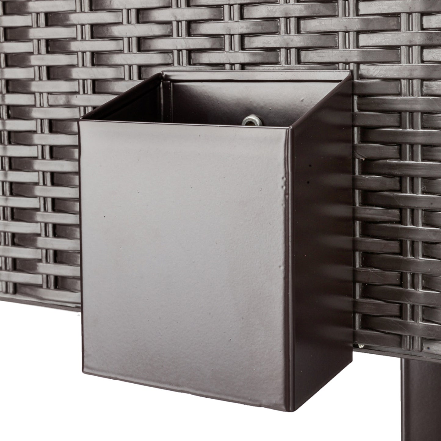 High Quality 80QT Rattan Cooler with Shelf - Square Legs