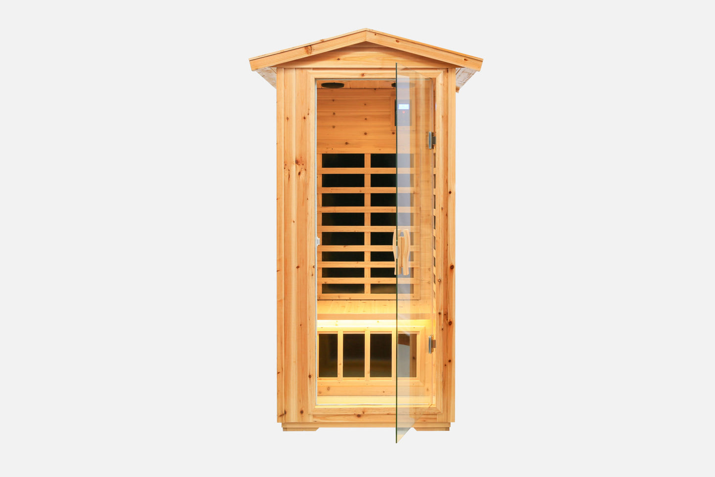 One-Person Far Infrared Outdoor Sauna Room - Fir Wood