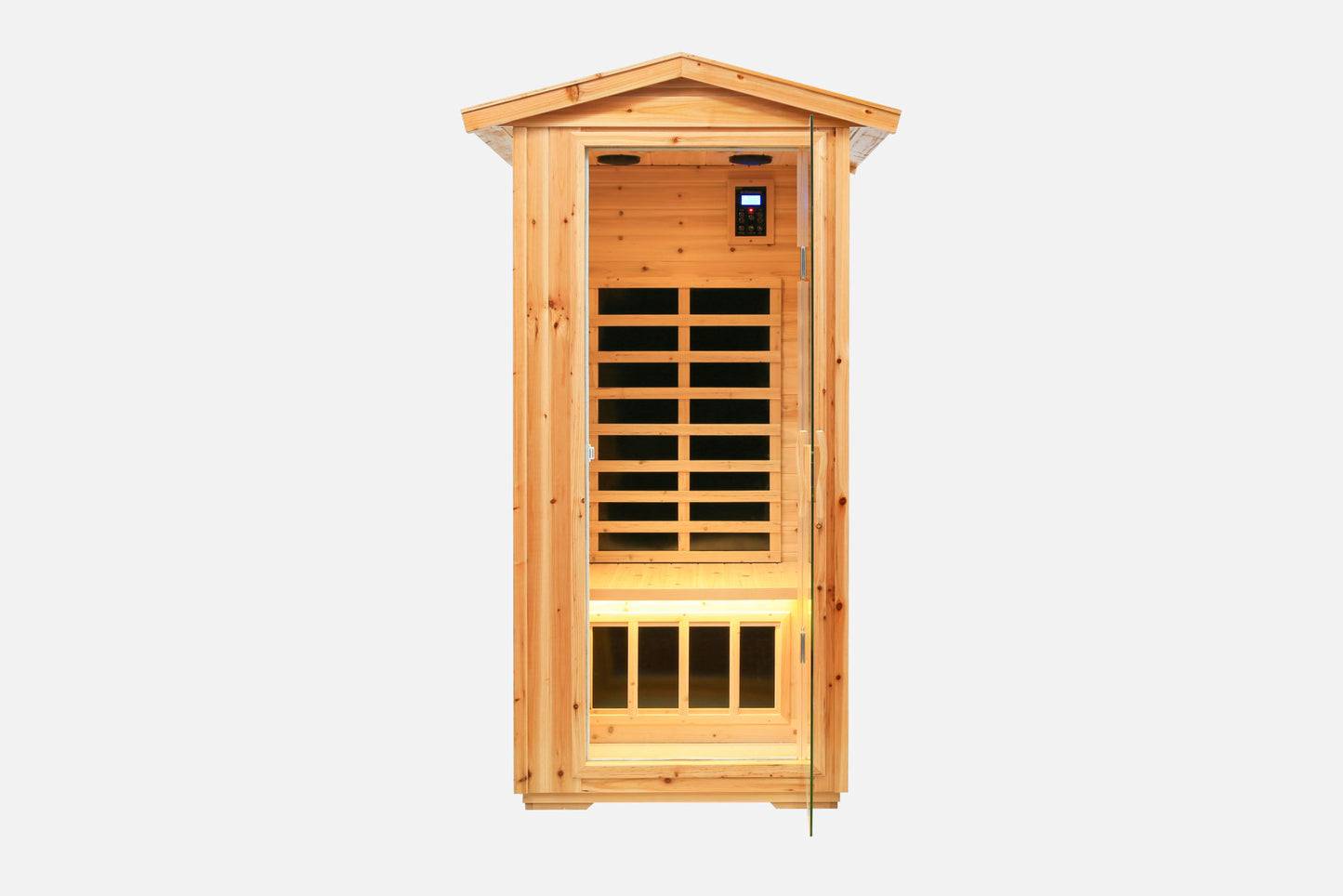 One-Person Far Infrared Outdoor Sauna Room - Fir Wood