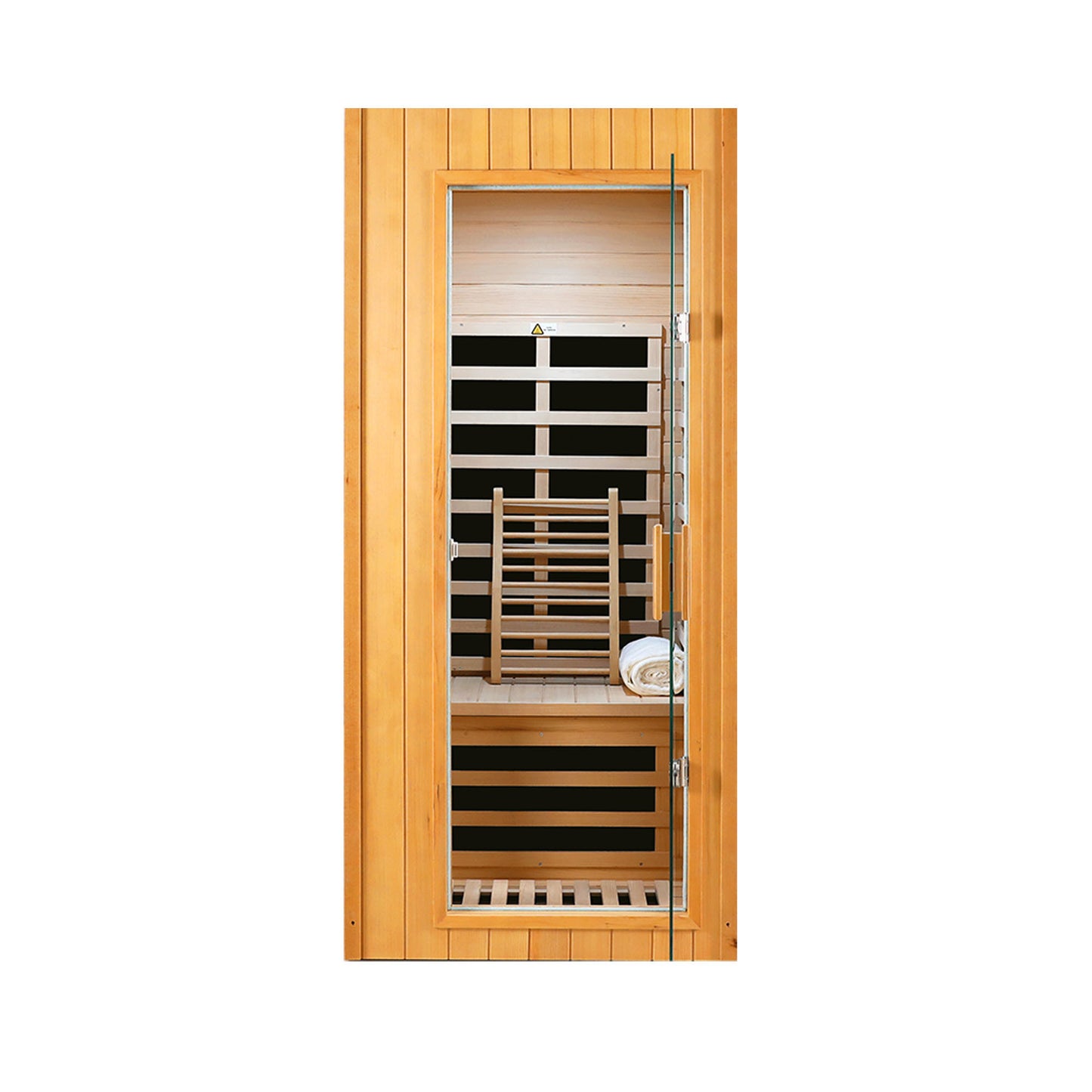 Hemlock One-Person Far Infrared Sauna Room - Roof Embedded Indoor Sauna