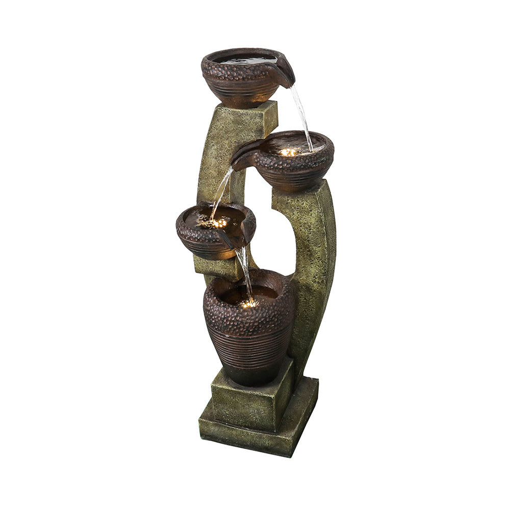 40" Tall Modern Outdoor Fountain - Contemporary Garden & Patio Decor