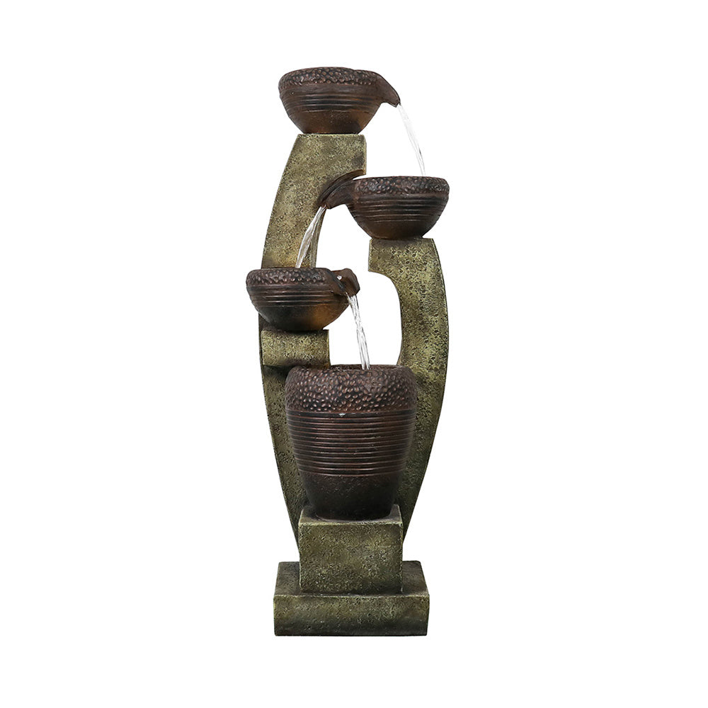 40" Tall Modern Outdoor Fountain - Contemporary Garden & Patio Decor