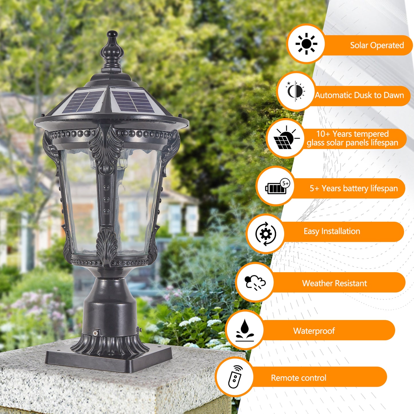 Solar Light with All-Weather Protection - IP65 Waterproof & Heat Resistant