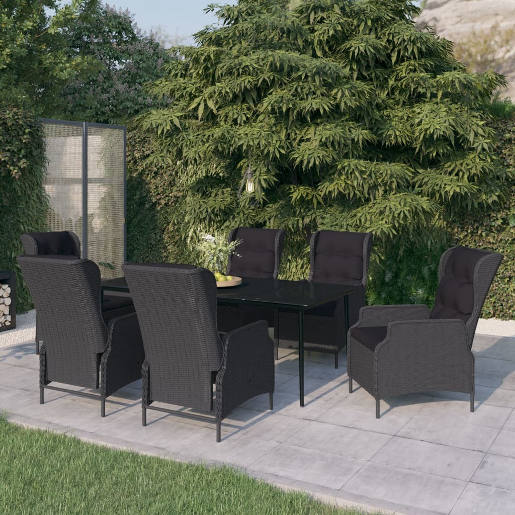 7-Piece Patio Dining Set - Dark Gray