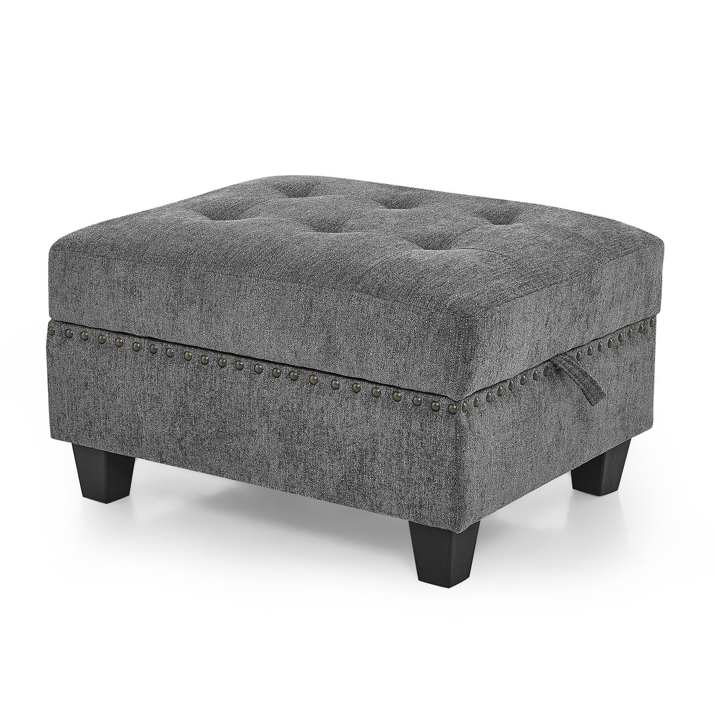 U-Shape Modular Sectional Sofa - DIY Combination, 12-Piece Set in Gray