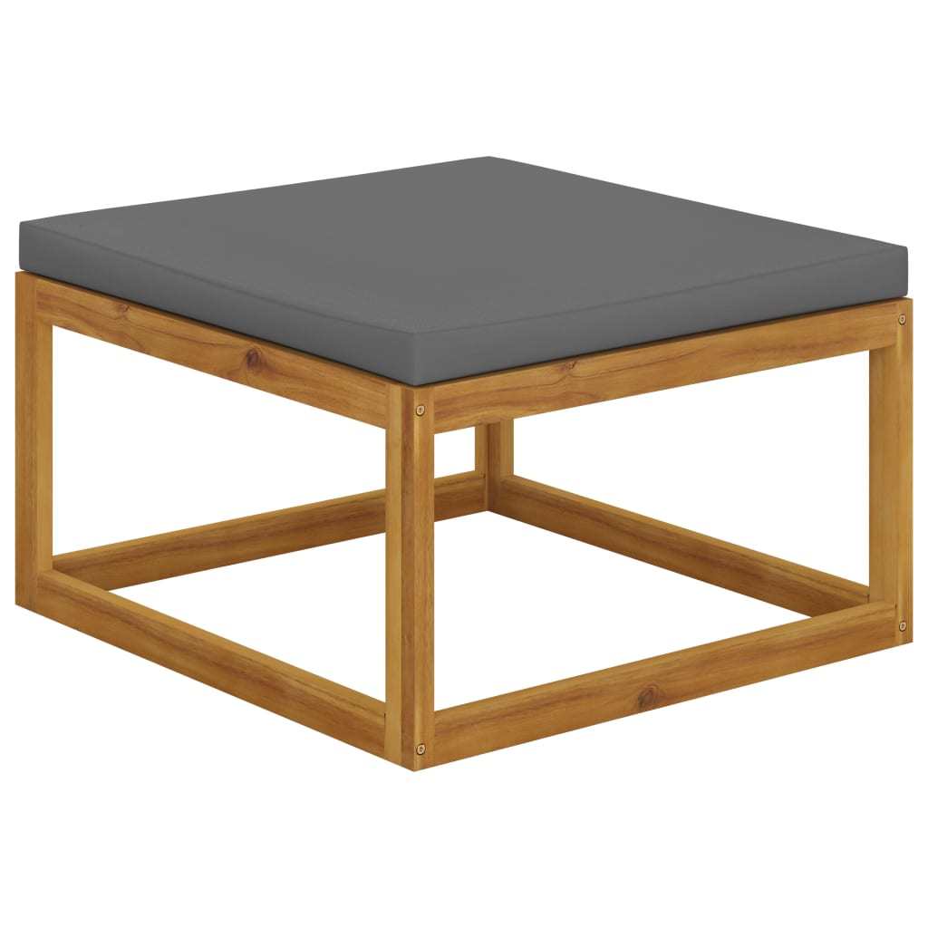 5-Piece Patio Lounge Set with Cushions - Solid Acacia Wood