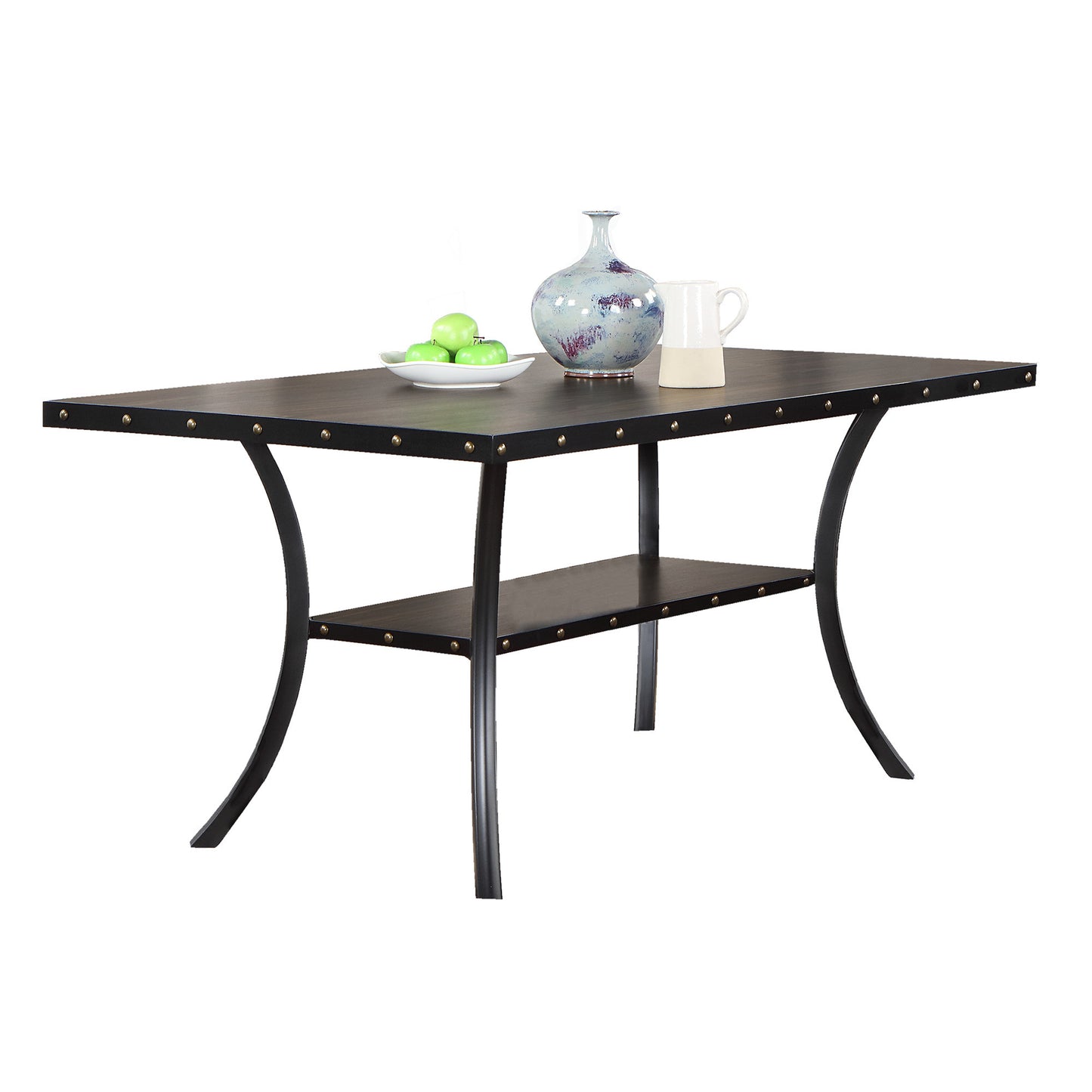 Classic Dining Room Furniture - Wooden Rectangle Dining Table Set