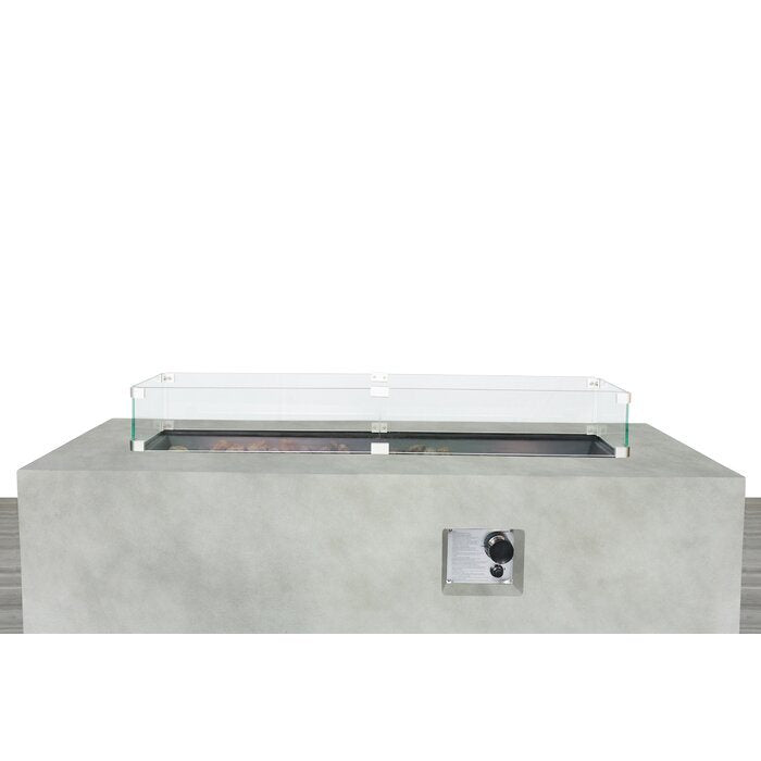 Fiber Reinforced Concrete Outdoor Fire Pit Table
