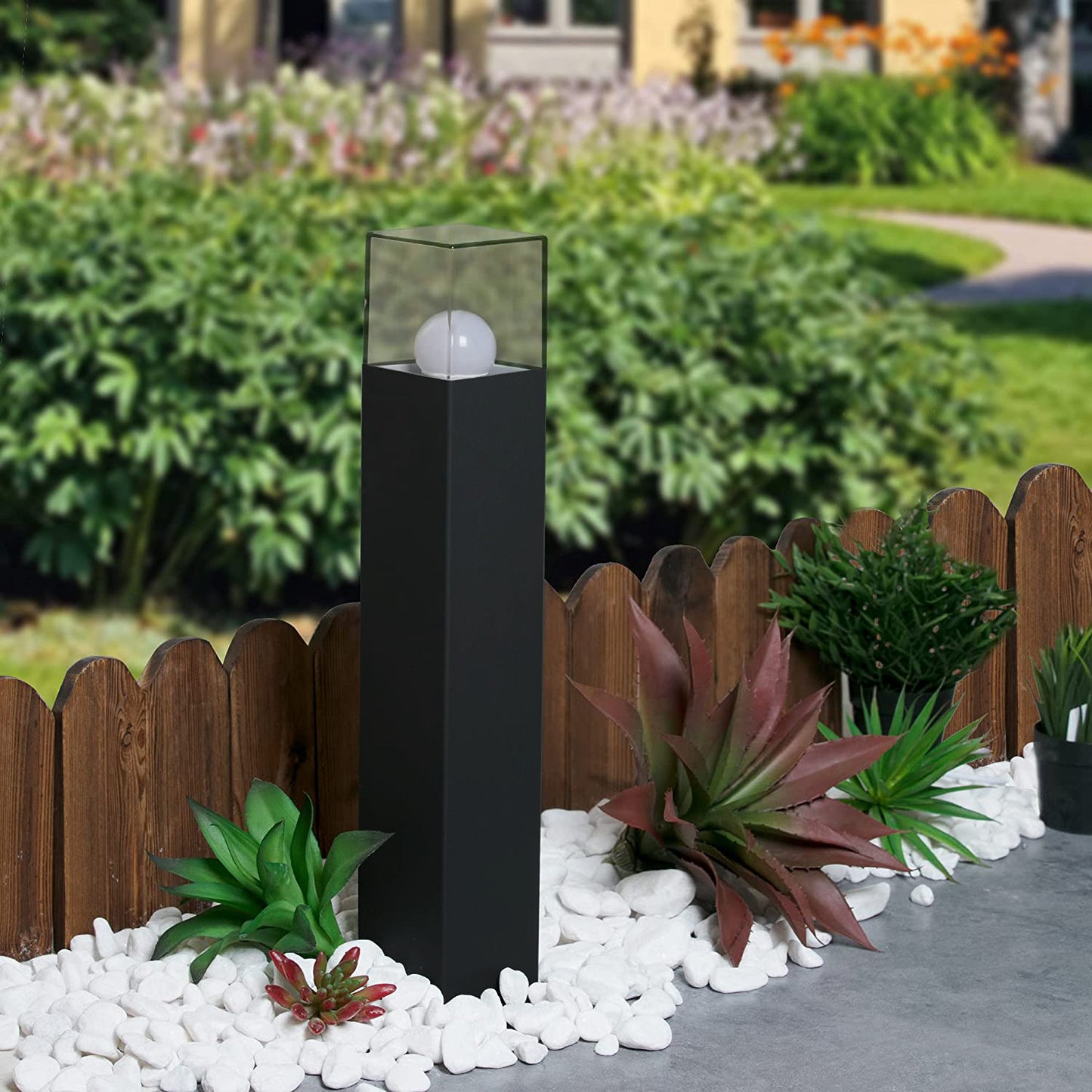 Landscape Path Lights with E26 Bulb Base - Modern Wired Pathway & Driveway Lights