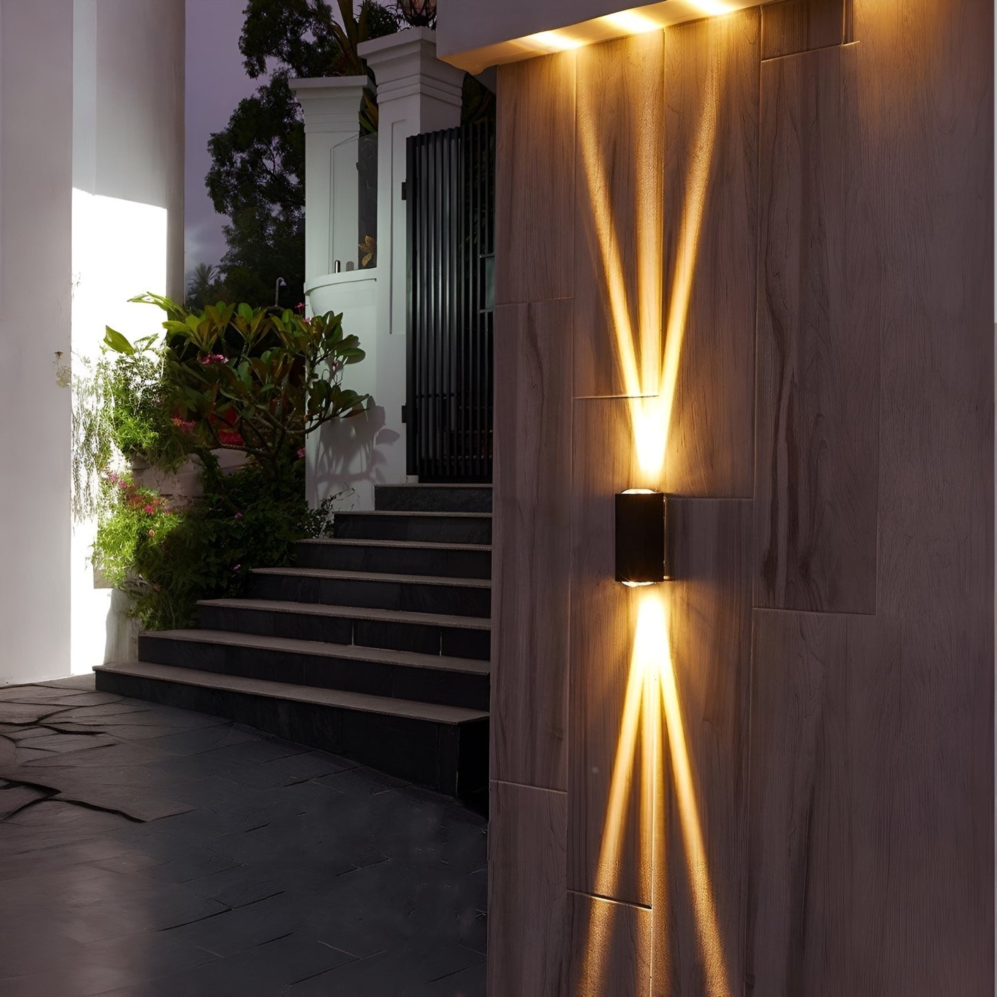 LED Waterproof Outdoor 3 Beams Wall Light - Landscape & Garden Patio Lamp