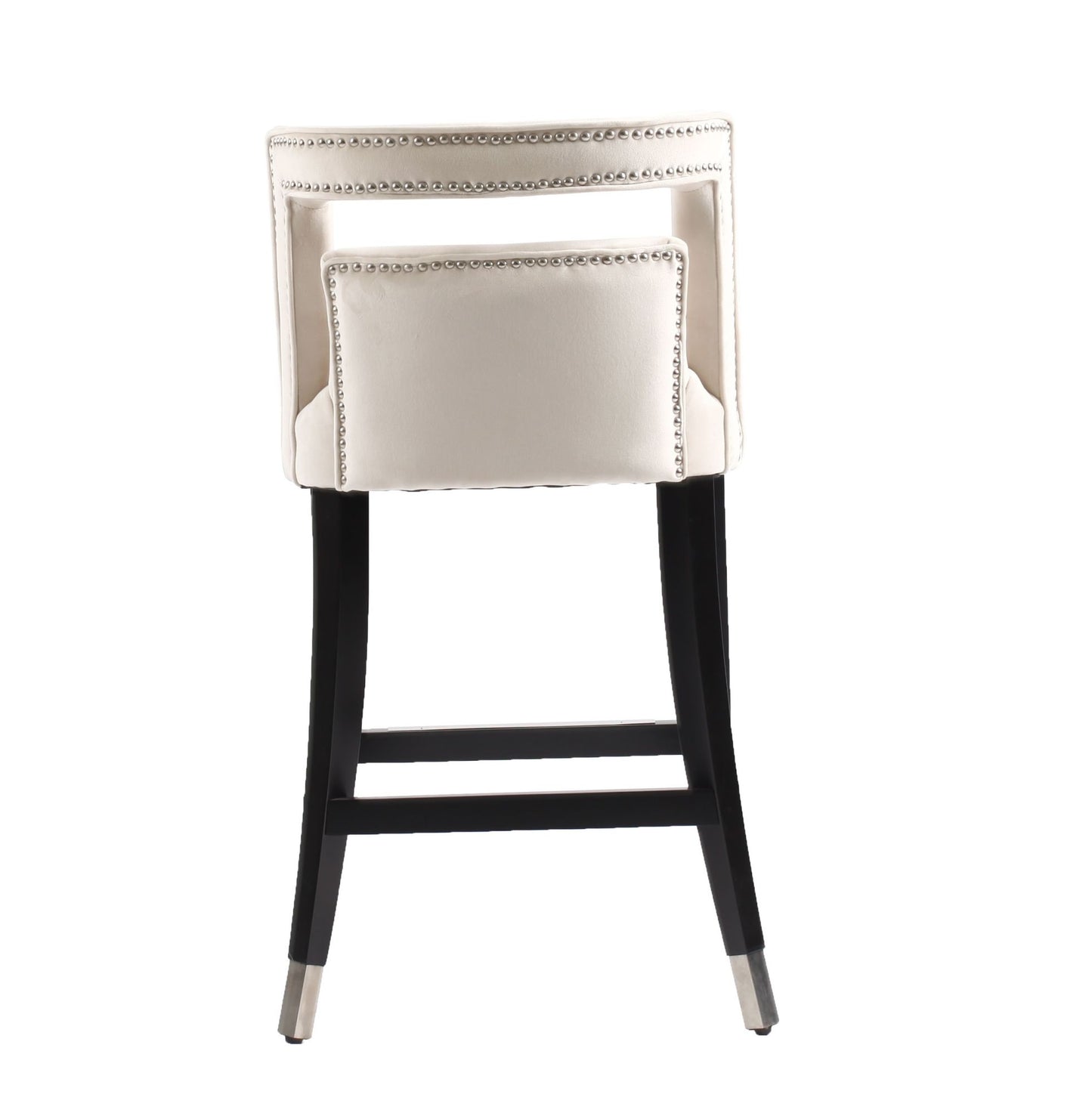 Suede Velvet Barstool 2 pcs Set | 26 inch Seater Height
