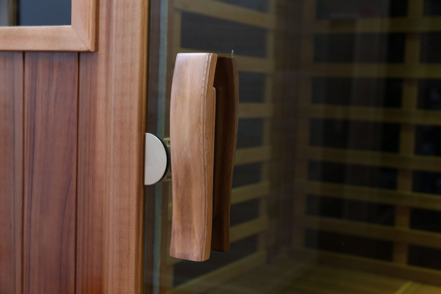 Four-Person Khaya Far-Infrared Outdoor Sauna Room - 6 Heating Panels, Bluetooth Audio
