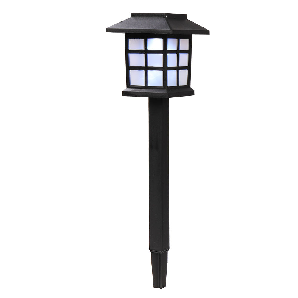 6pcs White LED Solar Lantern Torch Lights - Garden Landscape Lighting