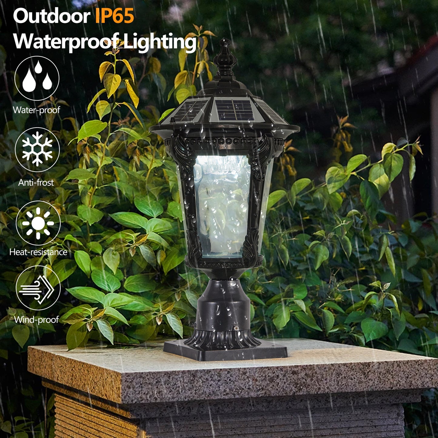 Solar Light with All-Weather Protection - IP65 Waterproof & Heat Resistant