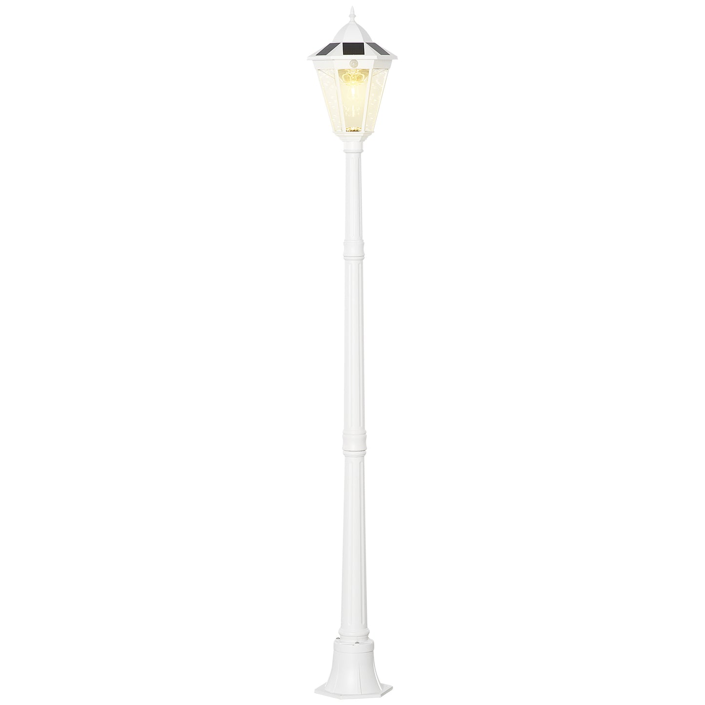 77" Solar Lamp Post Light - Waterproof Outdoor Vintage Street Lamp