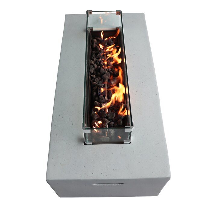 Fiber Reinforced Concrete Outdoor Fire Pit Table