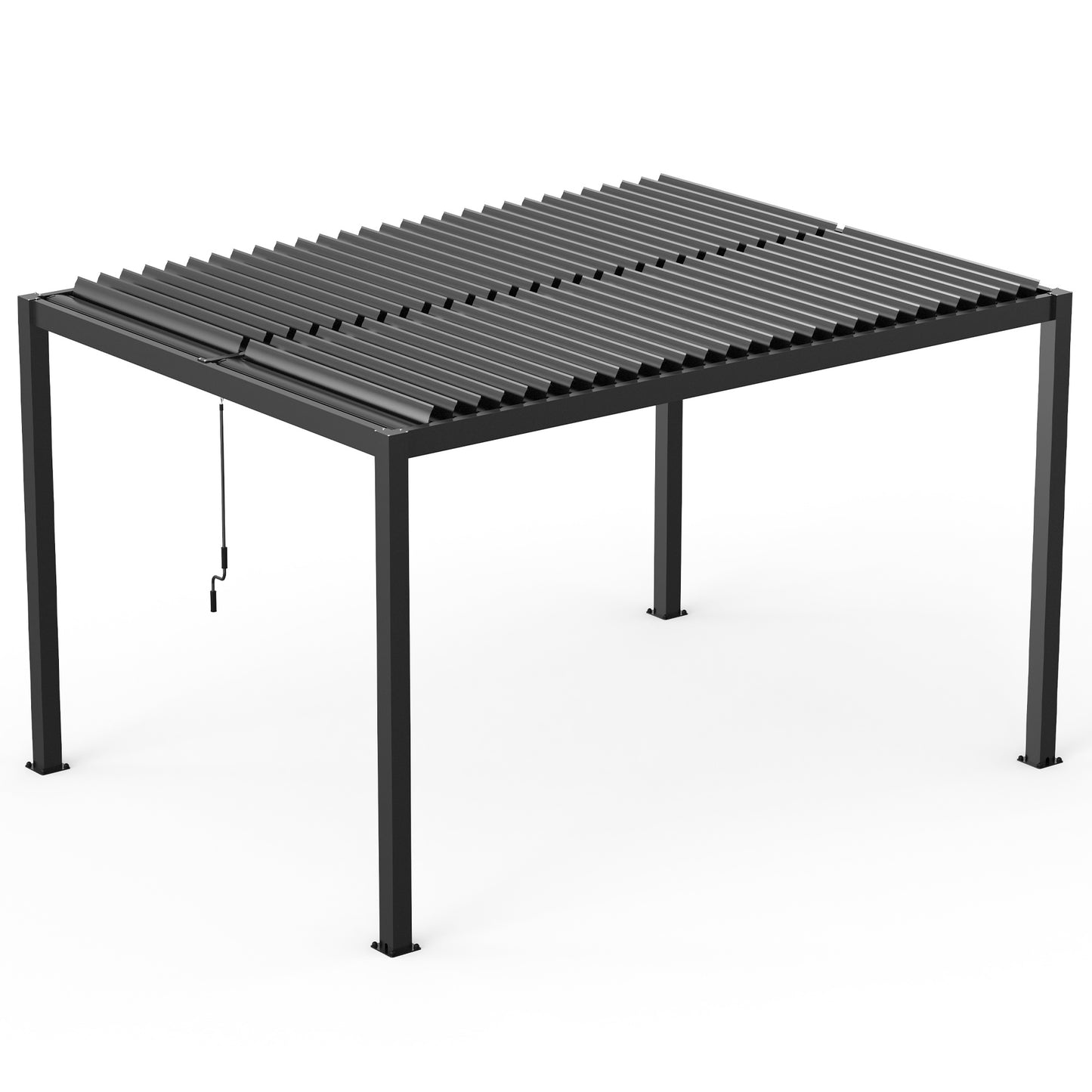 Pergola 10x13FT Aluminum Frame & Louvers